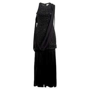 NEW,  Sani Anika Satin Gharara With Georgette Dupatta in Black Size S #MD1061